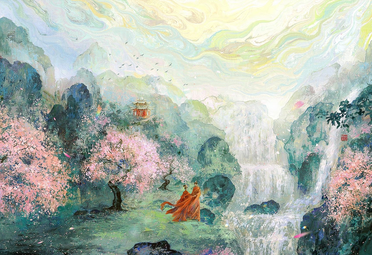 《一不小心成了白月光.大结局》封面|佳偶天成（图ZMzYzMTMyNDg4） - 商业插画 - 站酷设计师慕白__原创素材 - 站酷ZCOOL