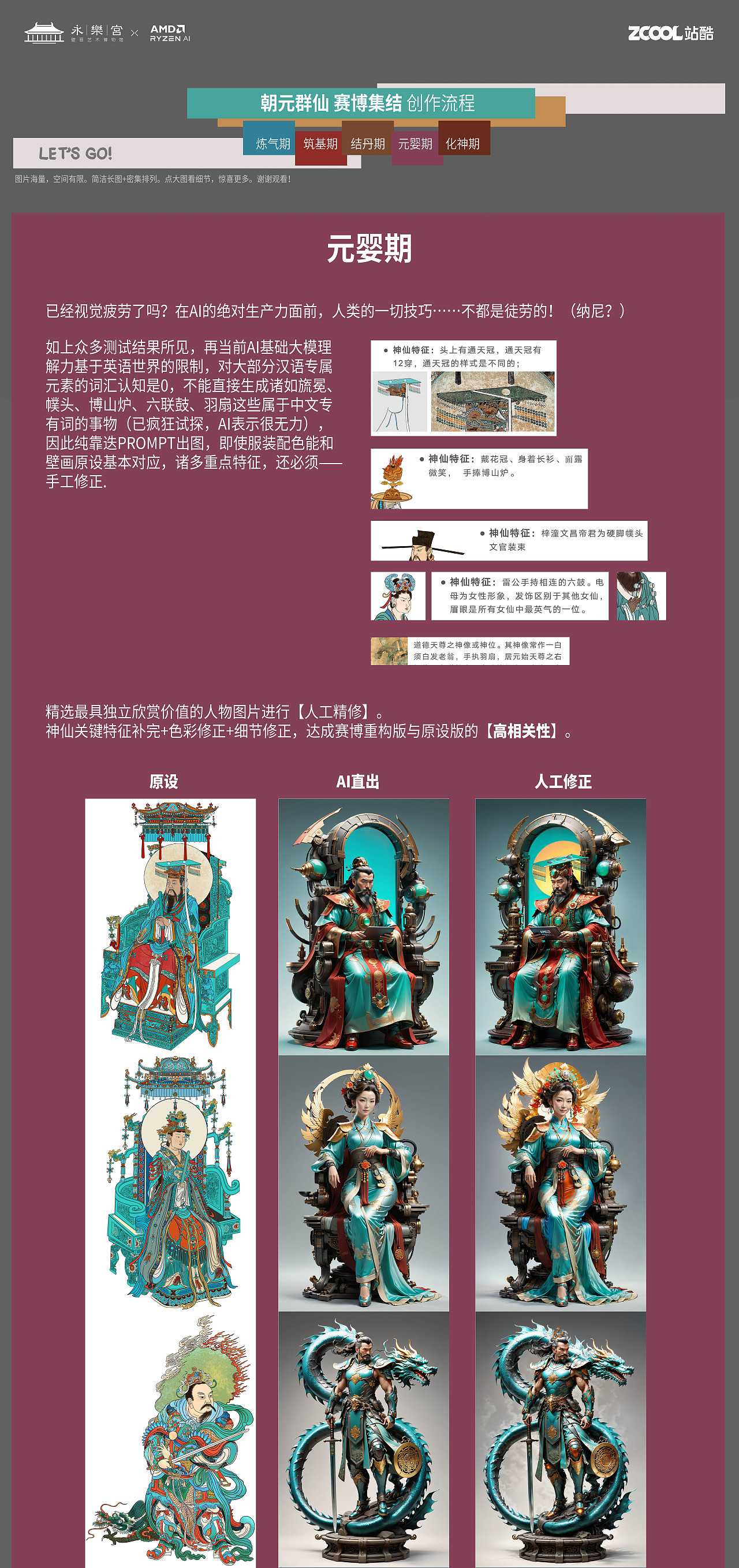 朝元群仙 赛博集结（图ZMzU4NTE3Njcy） - AI作品 - 站酷设计师鲨鱼丹原创素材 - 站酷ZCOOL