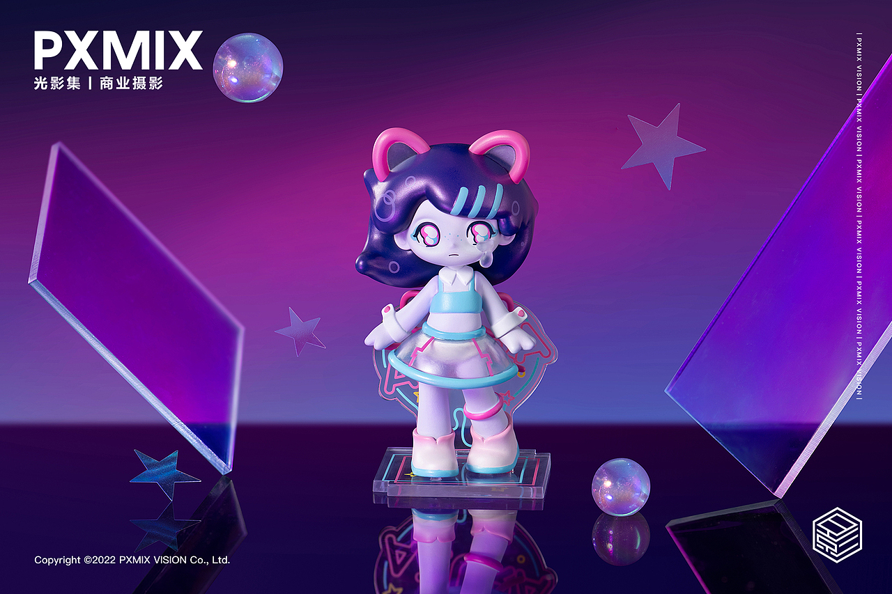 创意潮玩摄影丨泡泡玛特AZURA x 光影集
