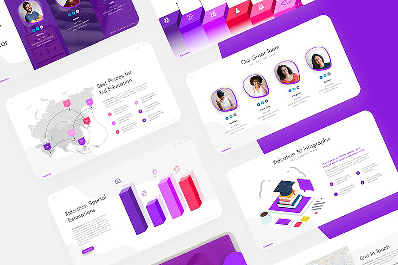 33页创意精美儿童教育少儿美术绘画培训主题PPT模板