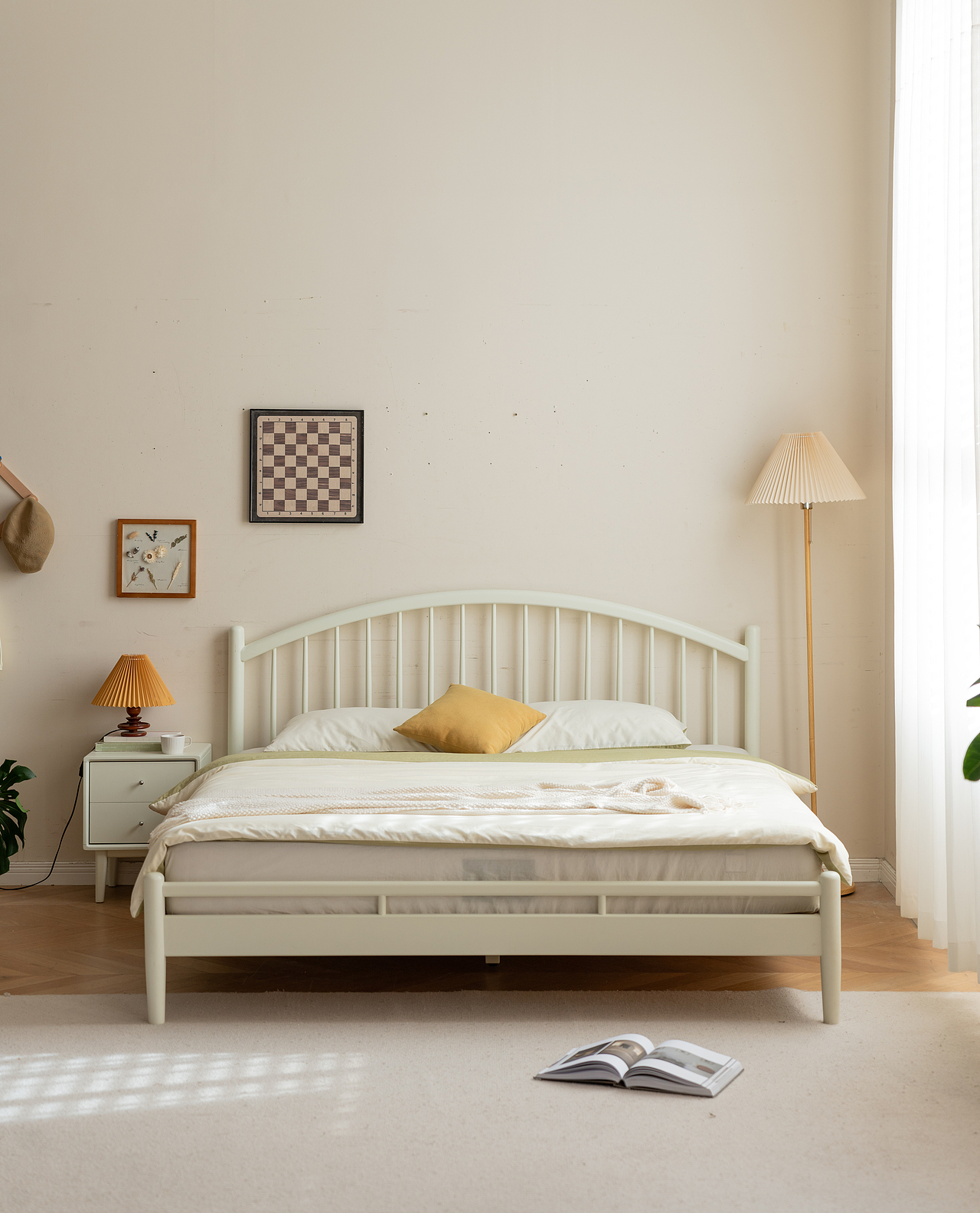 北欧风床拍摄 陈列/摄影:鲸鱼papa