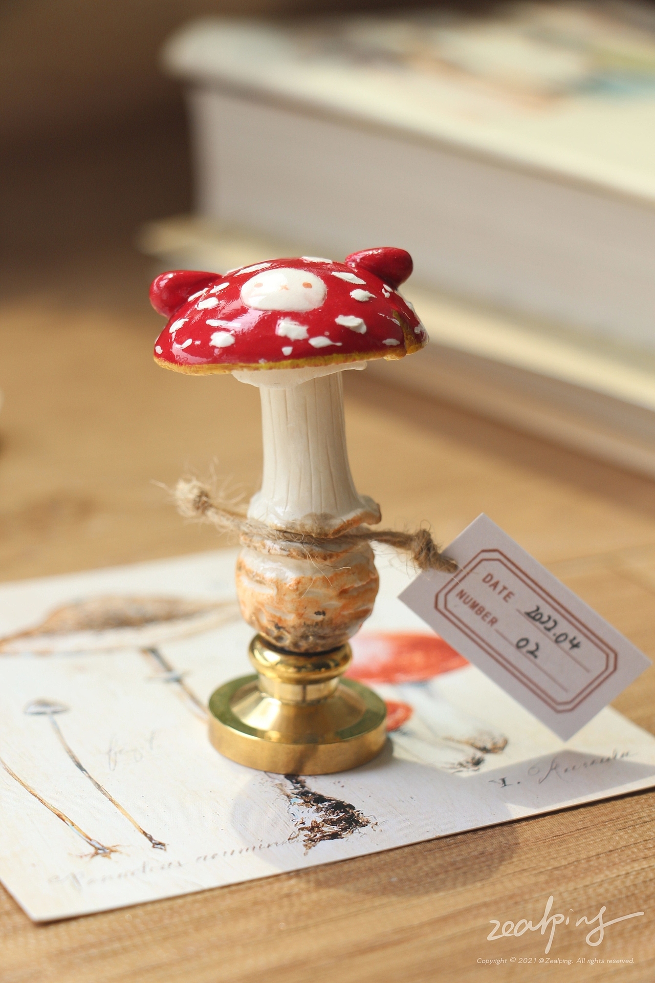 6月手作丨蘑菇兔火漆手柄