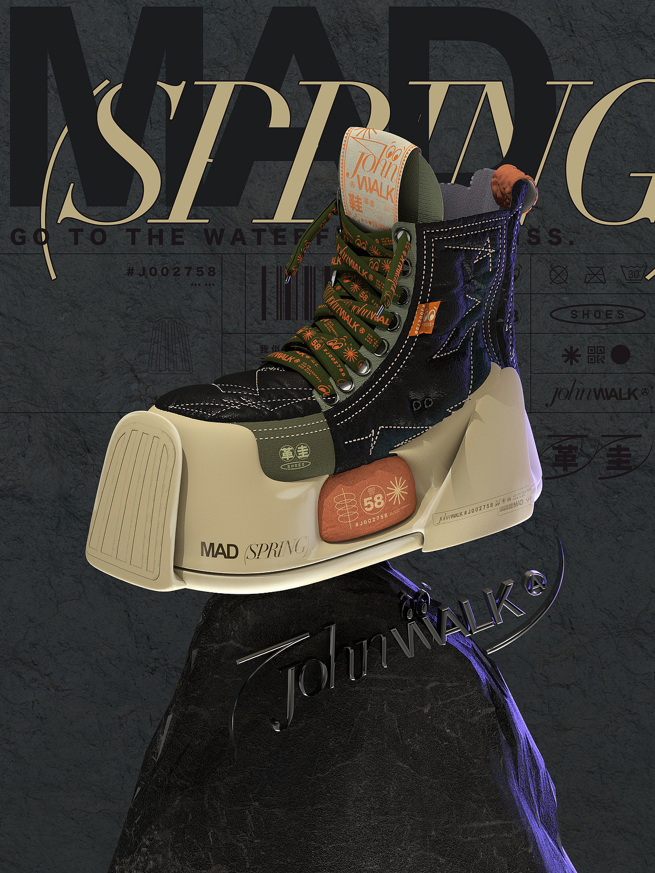 春疯｜Mad Spring｜*J002758｜John Walk@shoes（图ZMzA1MTYyODA0） - 其他三维 - 站酷设计师littlejohn荘原创素材 - 站酷ZCOOL