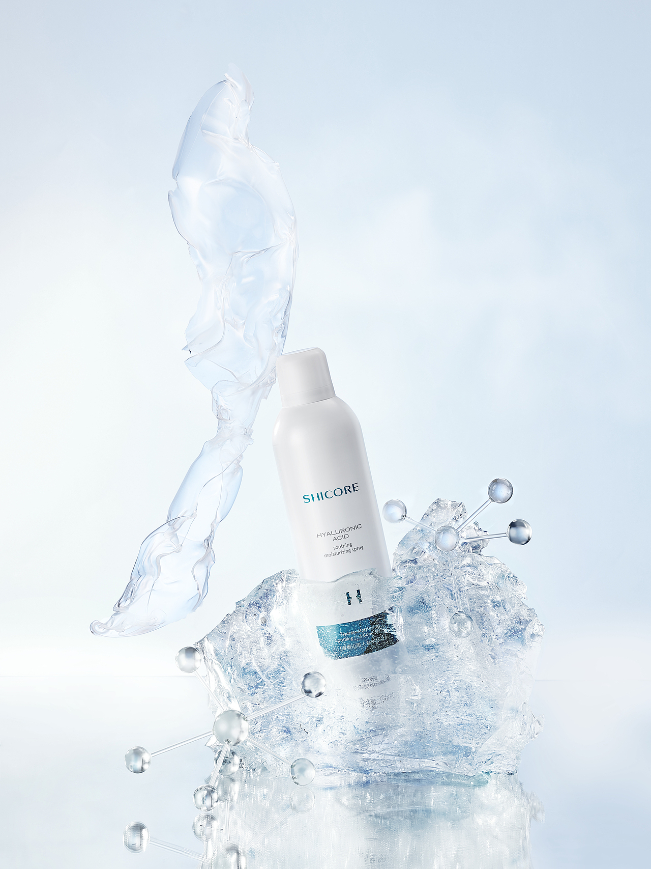 科学护肤|姿可颜喷雾洁面产品拍摄kv