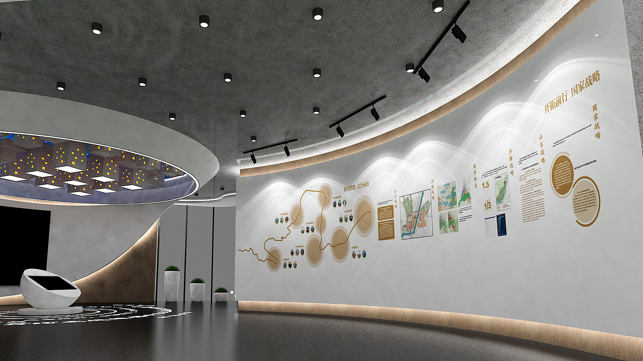 某地的一个售楼处兼文化展厅设计（图ZMzcwMjI0NjEy） - 商业空间设计 - 站酷设计师王大垂原创素材 - 站酷ZCOOL