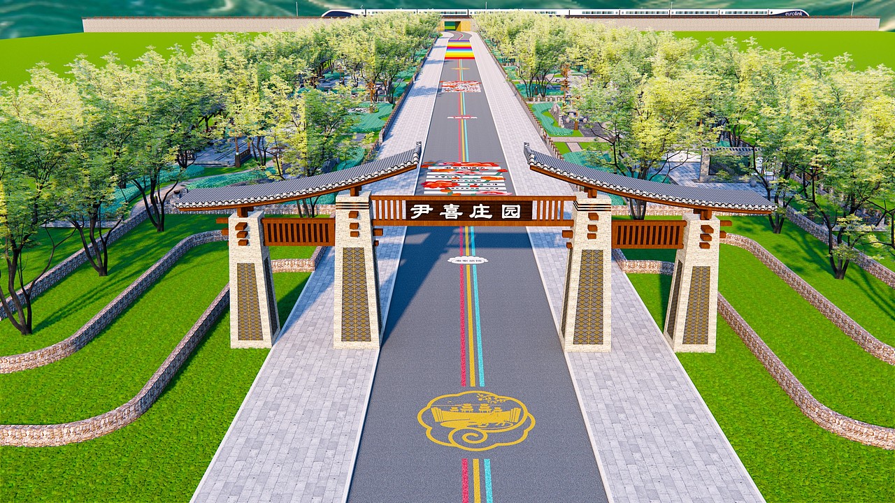 美丽乡村提升效果图（图ZMzYxMzA5Mjg0） - 其他三维 - 站酷设计师指尖丨Design原创素材 - 站酷ZCOOL