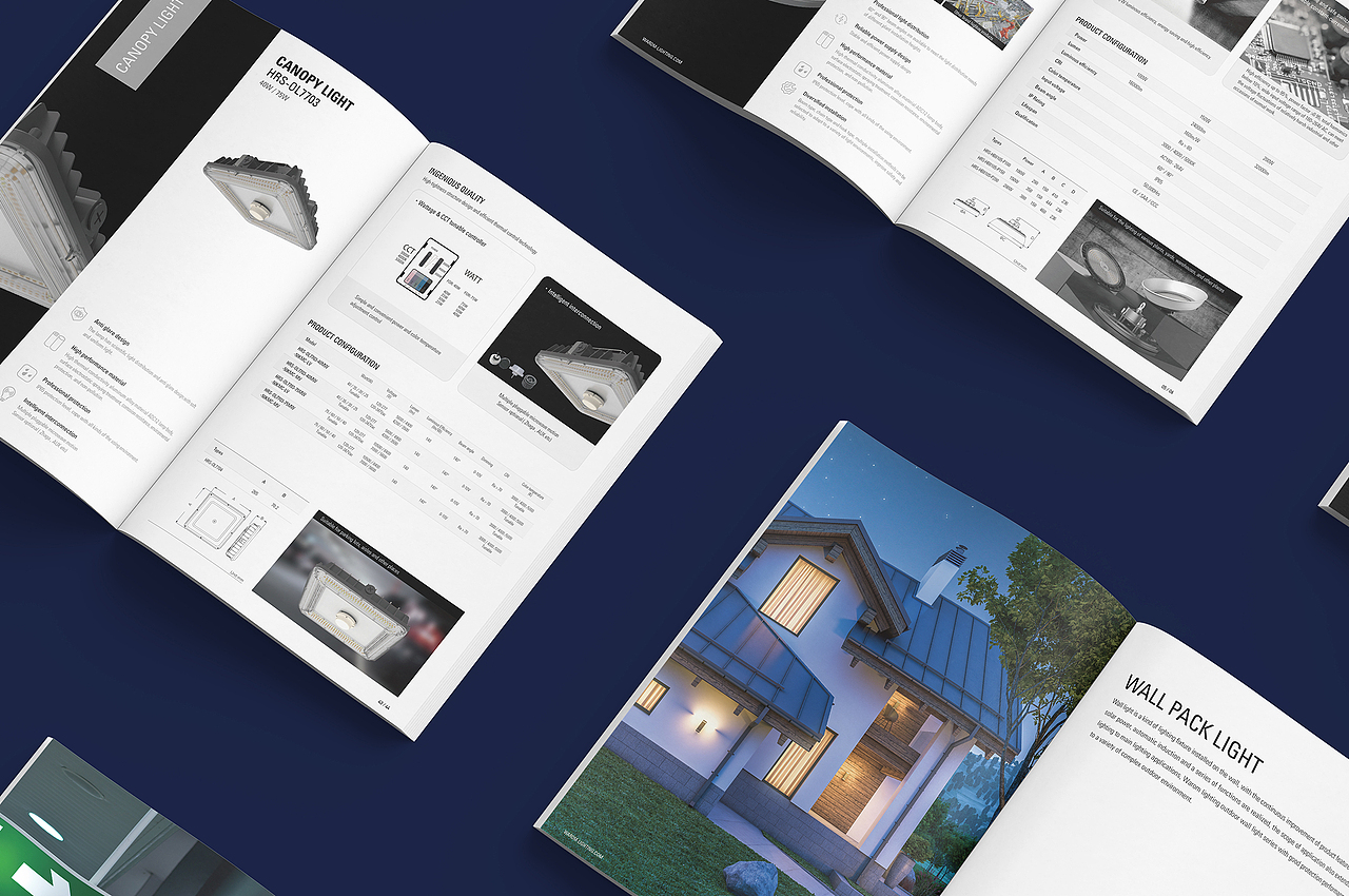 浙江华荣照明英文画册设计（图ZMzU3NjQ4MjE2） - 书籍/画册 - 站酷设计师張叁豐原创素材 - 站酷ZCOOL