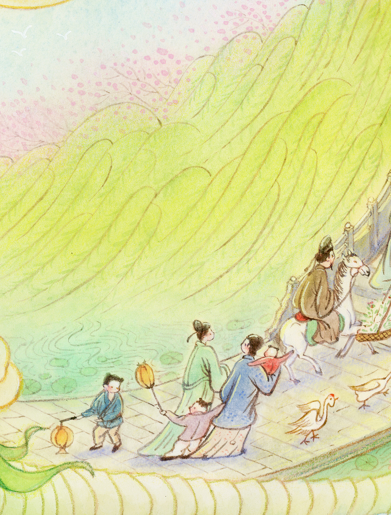 【白蛇传】小青小白|静赏西湖美景（图ZMzU2MDg2OTQ0） - 艺术插画 - 站酷设计师施小青原创素材 - 站酷ZCOOL