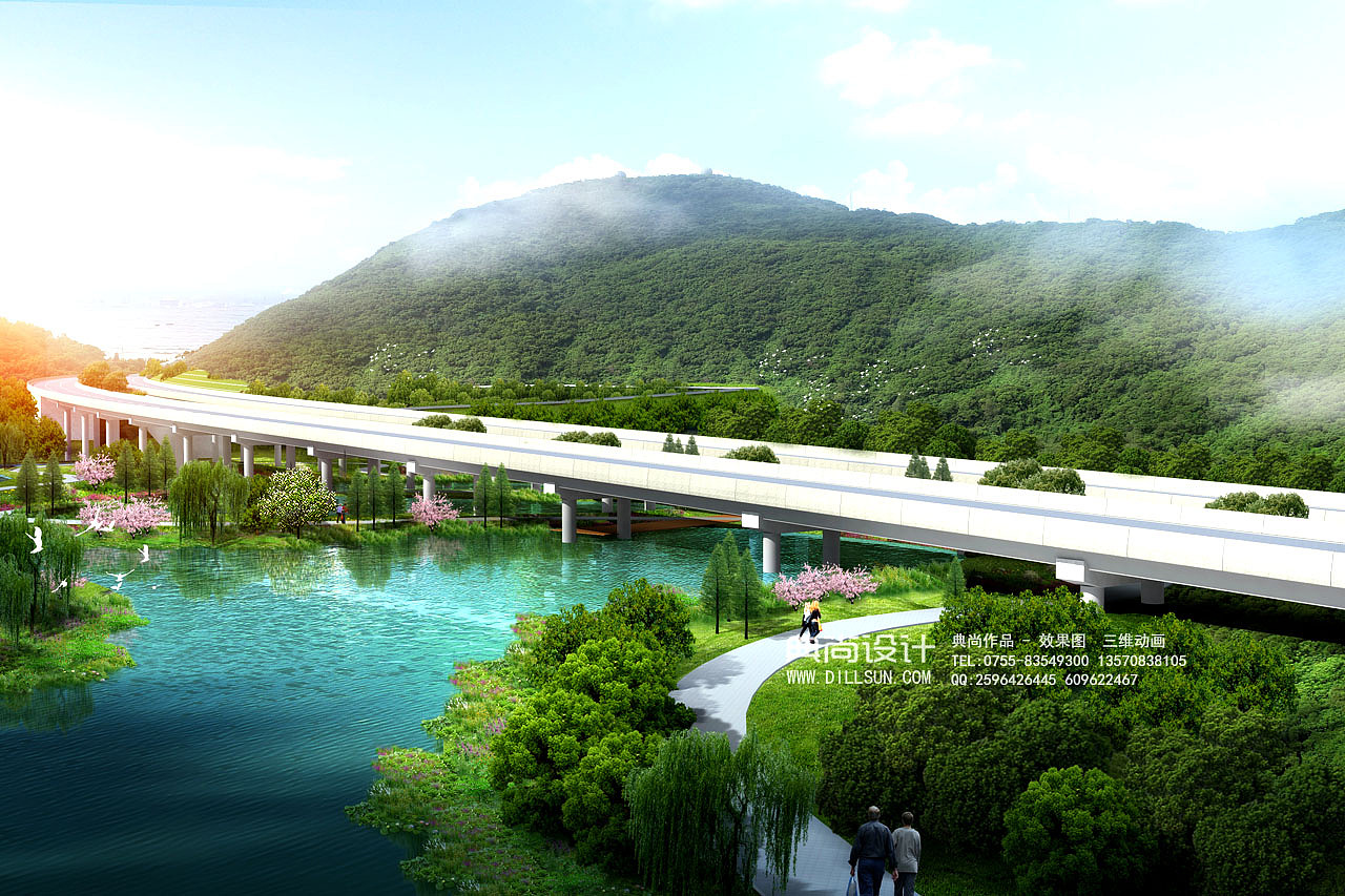 桥梁设计效果图