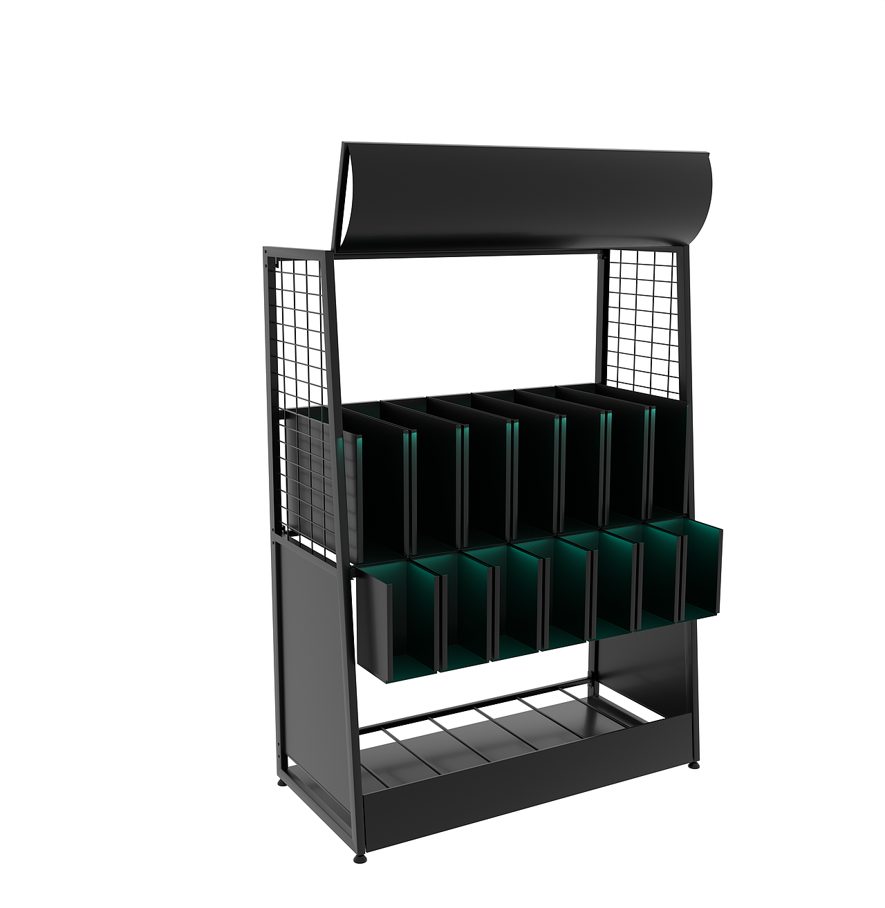 多功能组合货架-建模渲染效果图