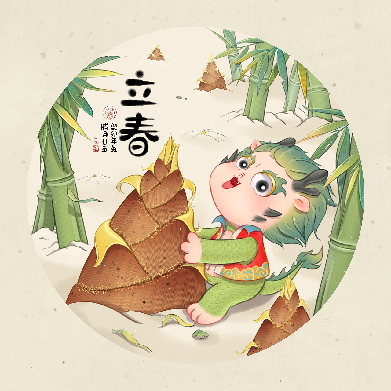 龙年24节气插画完整篇