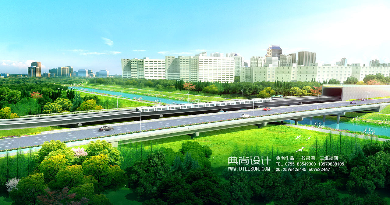 桥梁设计效果图 3