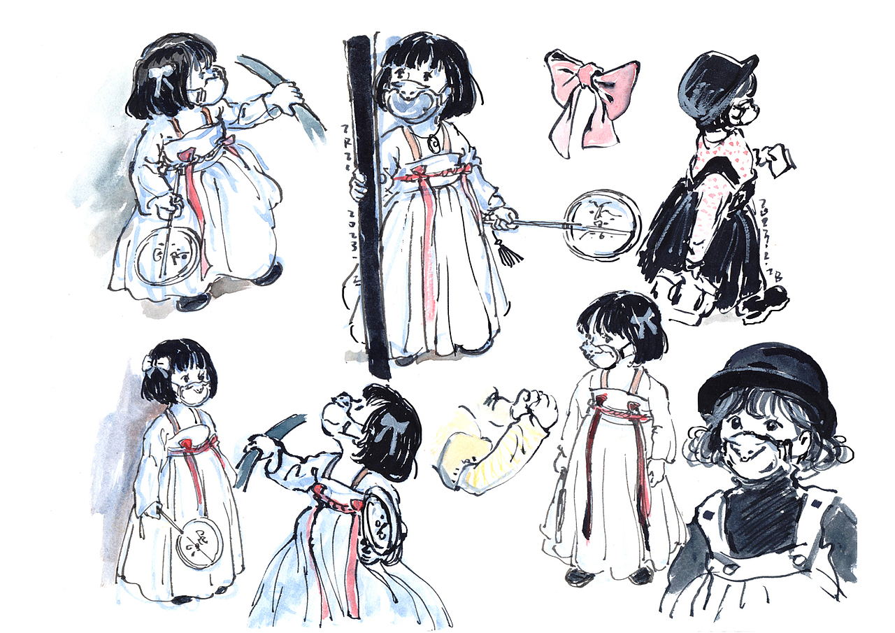 三月碎片（图ZMzM1MDE0NDUy） - 儿童插画 - 站酷设计师抱抱小枕头原创素材 - 站酷ZCOOL