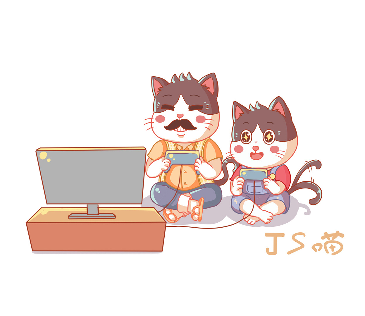 陪伴（圖ZMzQzMjk2NDYw） - 商業(yè)插畫 - 站酷設(shè)計(jì)師愛上健身的肥宅喵原創(chuàng)素材 - 站酷ZCOOL