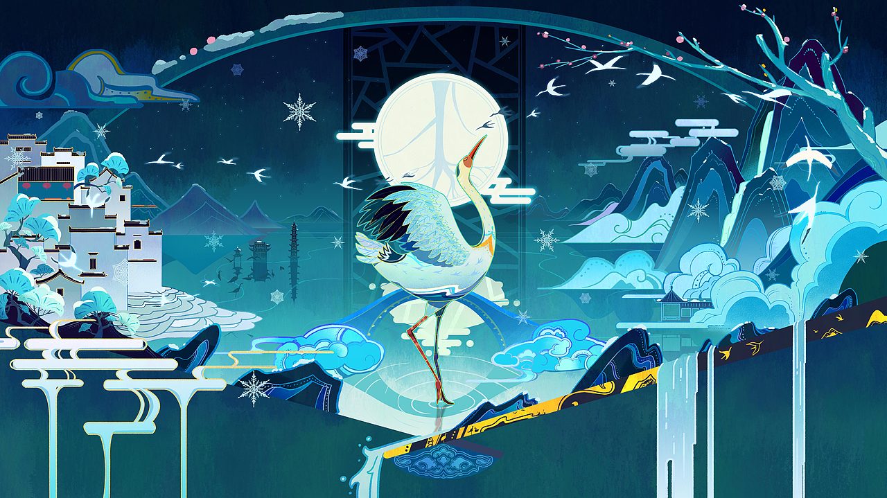 国潮节气设计-冬至江西