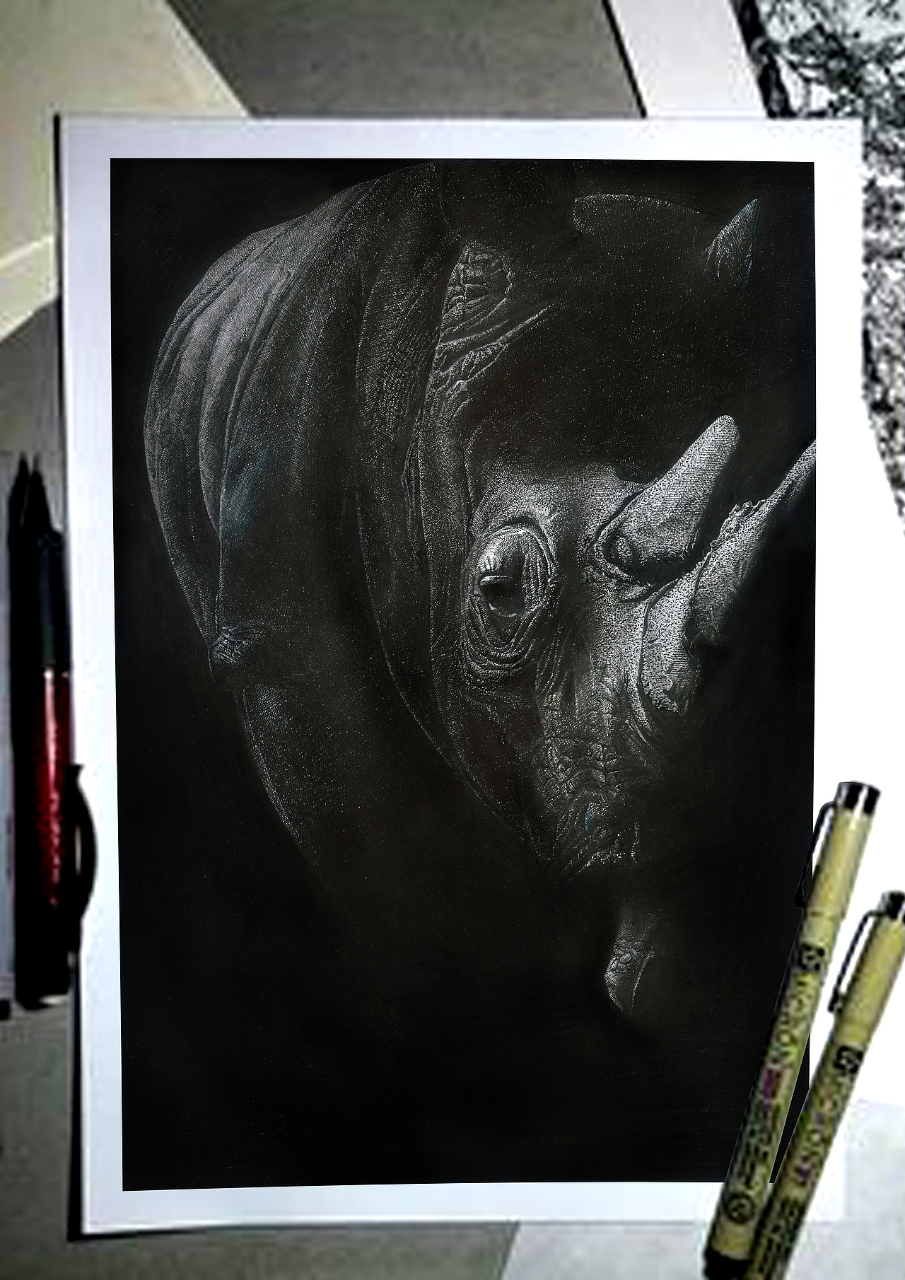 钢笔画写实——动物合集