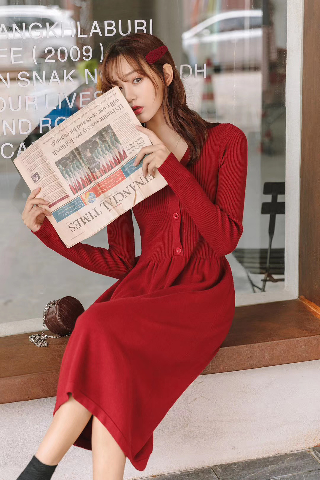 模特静静 毛衣拍摄 秋装拍摄 毛线衣拍摄