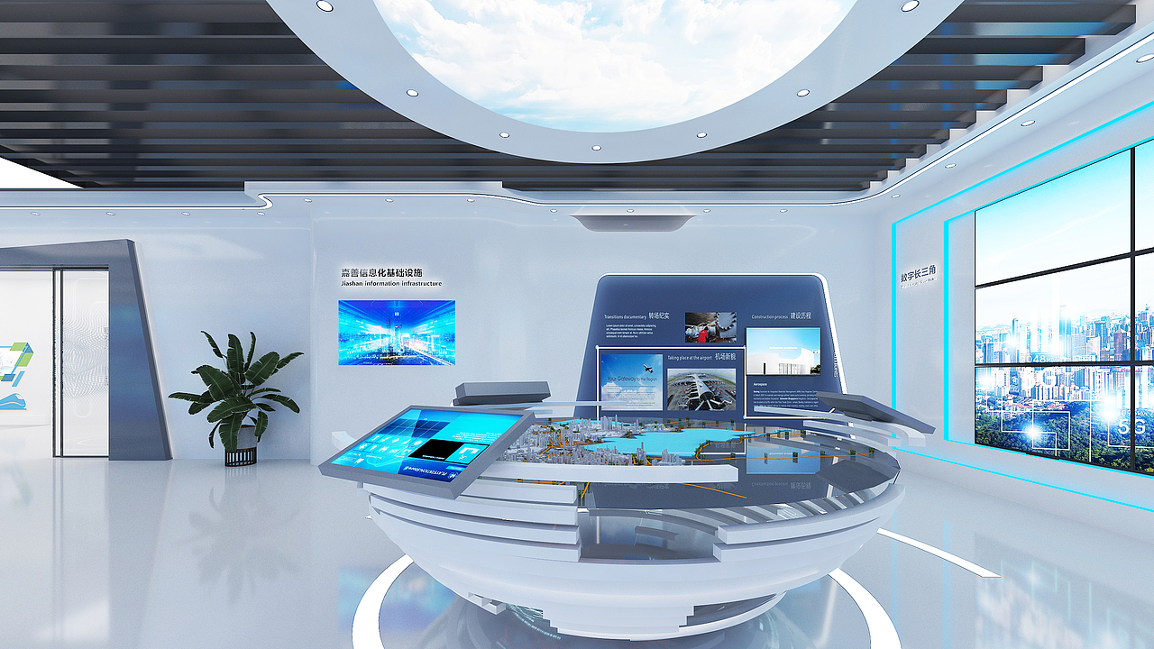 中国电信嘉善云网展厅（图ZMzE0MzUzODUy） - 建筑/空间 - 站酷设计师XueDaTian原创素材 - 站酷ZCOOL