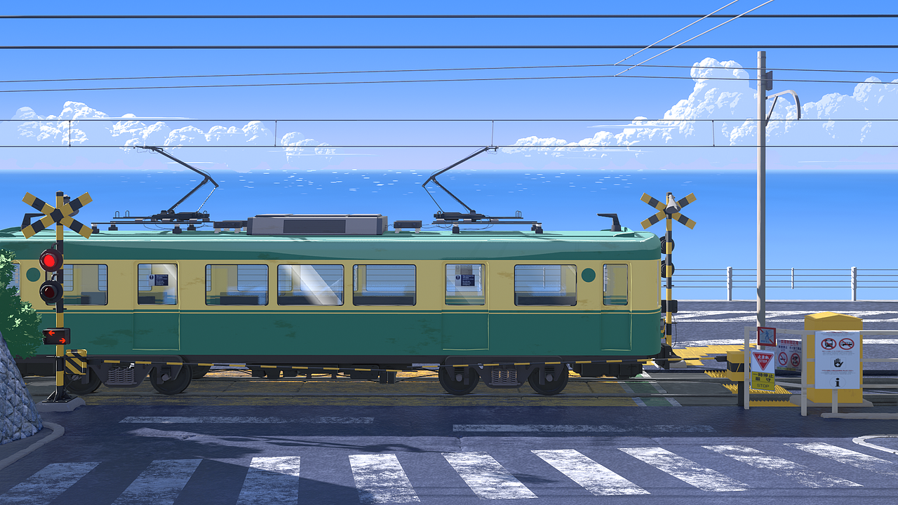 动漫名片场-学习blender的成果-二次元风