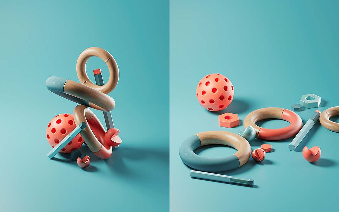 漂浮 • 凝聚 • 散落（图ZMzEzNzE3OTA0） - 其他三维 - 站酷设计师BizcoDesign原创素材 - 站酷ZCOOL