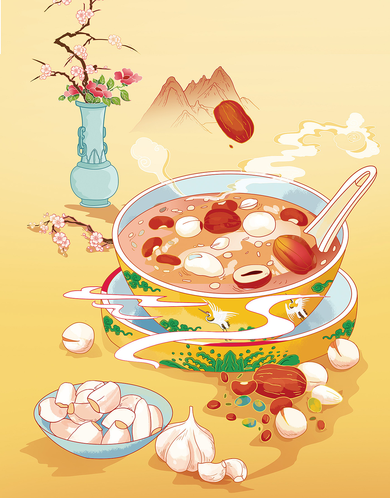 腊八节快乐（图ZMzI2NjU5Mzcy） - 商业插画 - 站酷设计师咸鸭蛋MX原创素材 - 站酷ZCOOL