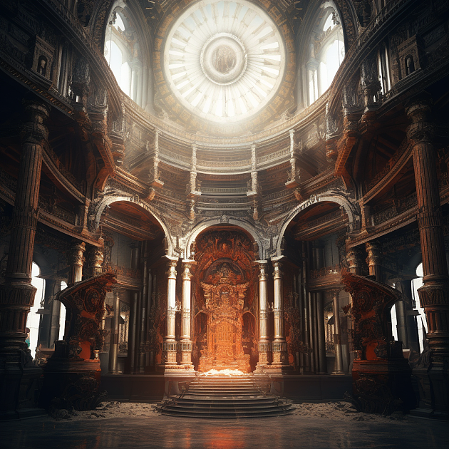 圣洁的遗迹 - 透过AI重现古老建筑的壮丽景象