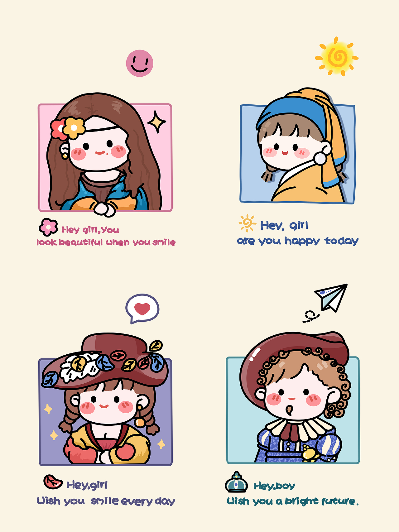 约稿案例分享丨芝芝酱创意名人名画改编（图ZMzE3NDg2OTg0） - 商业插画 - 站酷设计师一只芝芝酱原创素材 - 站酷ZCOOL