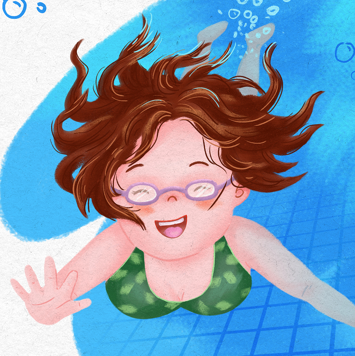 原创插画 | 跳进夏天里