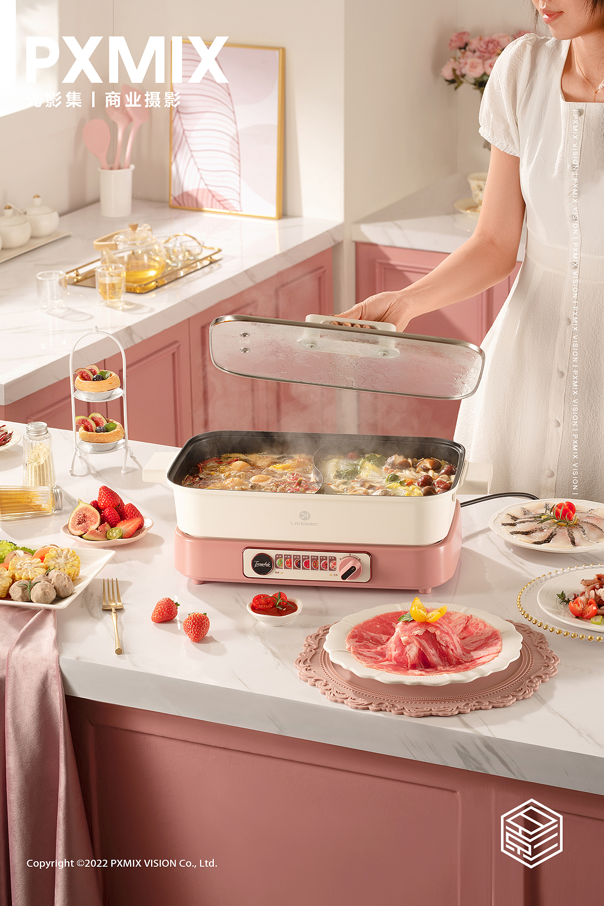 小家电摄影丨利仁 电火锅 x 光影集PXMIX（图ZMzYwNTQ5Njk2） - 产品摄影 - 站酷设计师光影集原创素材 - 站酷ZCOOL