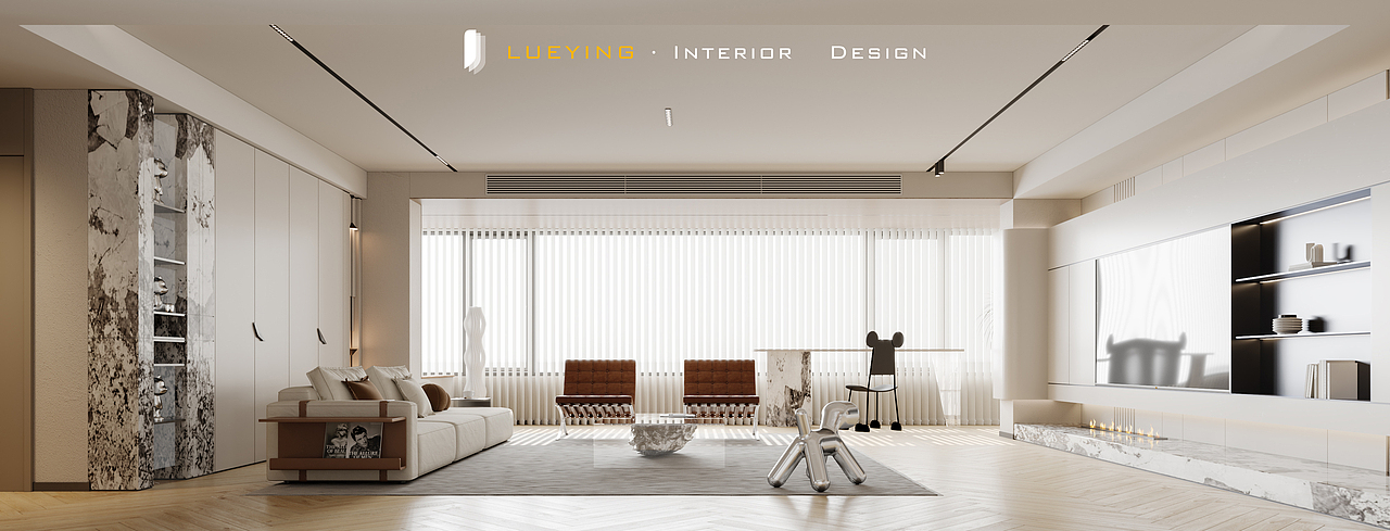 现代｜极简大户型客餐厅