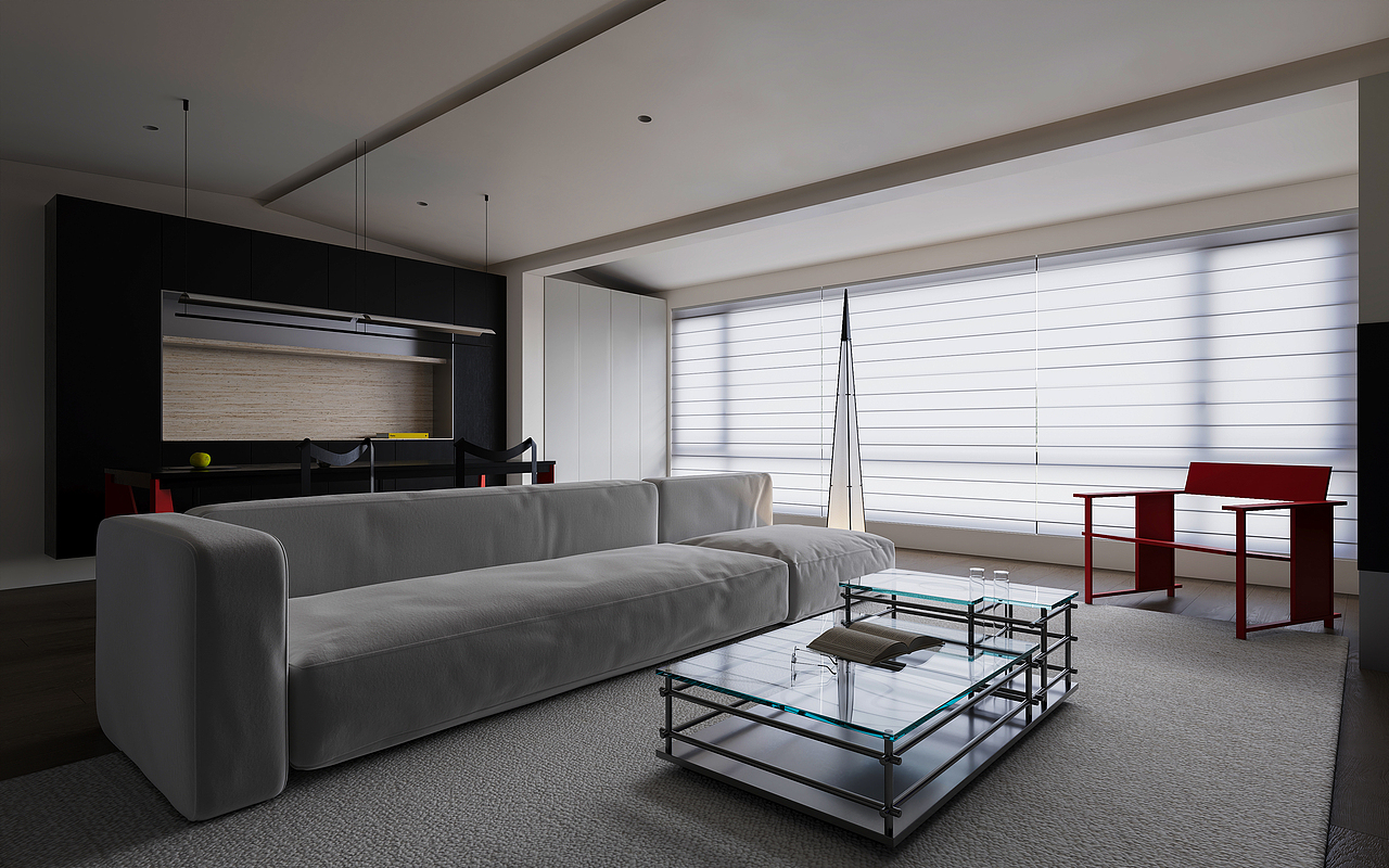 老严丨有之工设丨大平层（图ZMzcwNTA3MTQ0） - 家装设计 - 站酷设计师效果图明灯丨老严原创素材 - 站酷ZCOOL