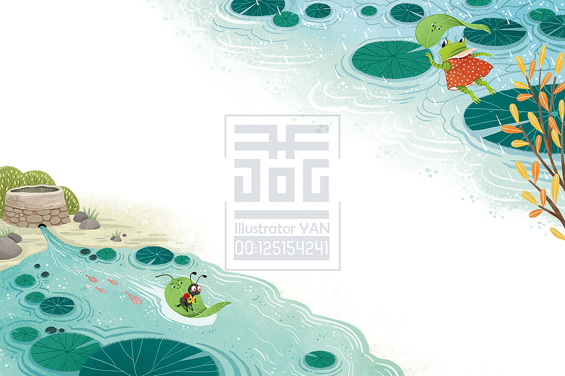 可爱的蛙蛙呀~（图ZMzI0MDc4MzEy） - 儿童插画 - 站酷设计师小燕仙原创素材 - 站酷ZCOOL