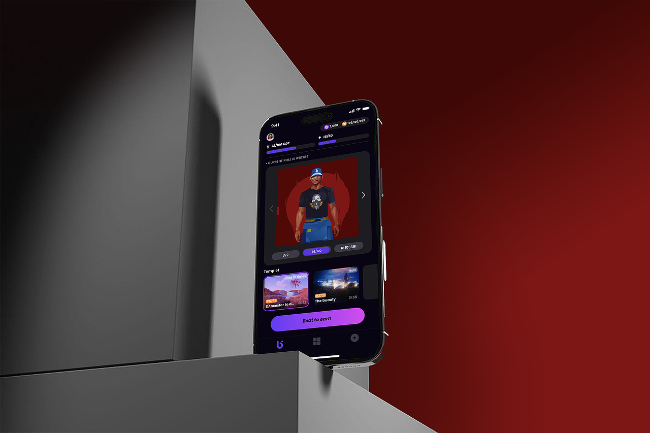 区块链产品-Dance2Earn（图ZMzUxNDQyNzIw） - APP界面 - 站酷设计师Bububucheap原创素材 - 站酷ZCOOL