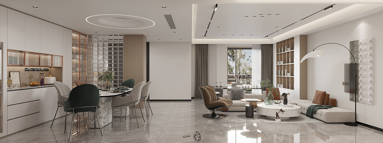 家装现代意式轻奢——细节和色彩造型勾勒精致优