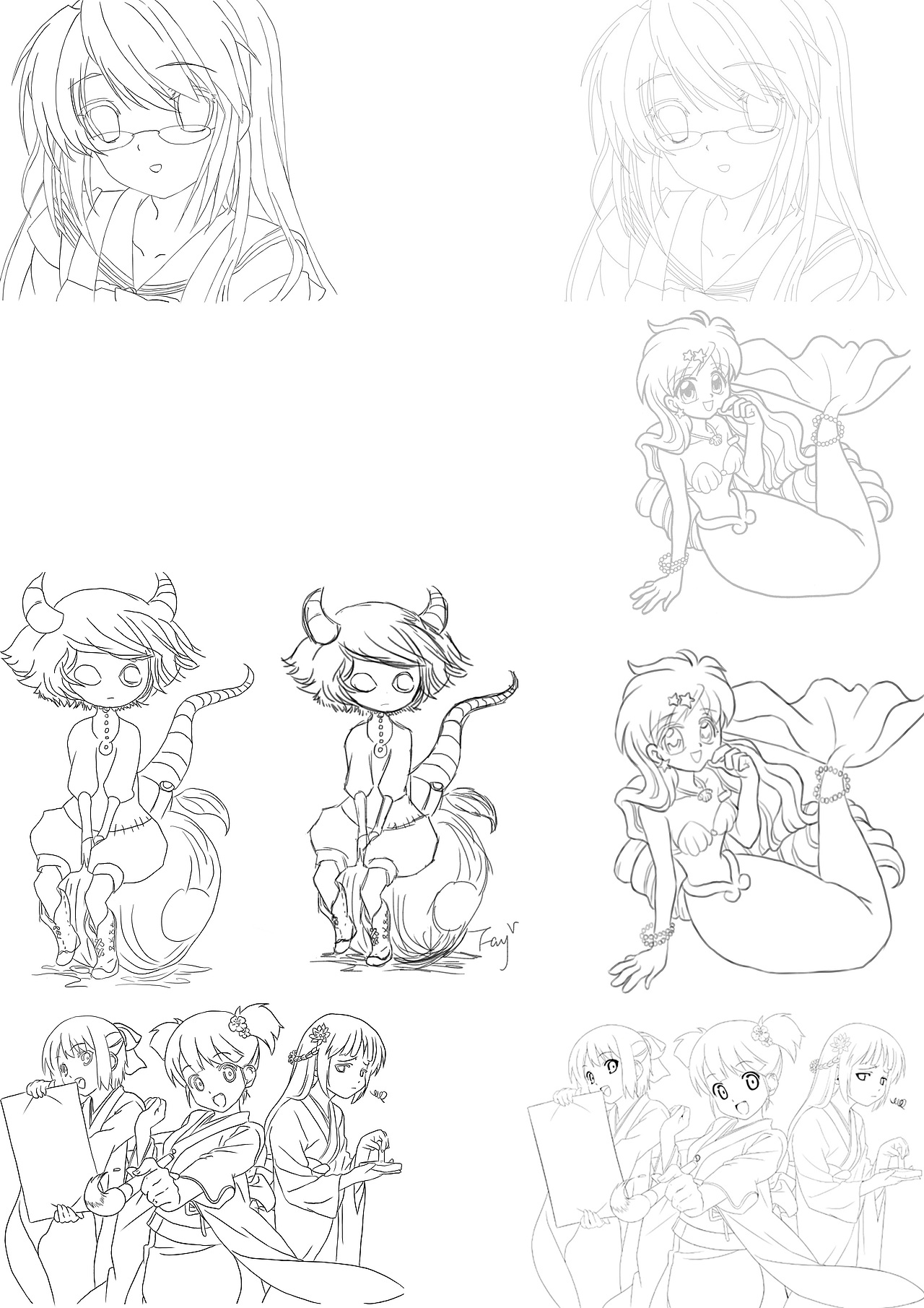 线稿练习第二周