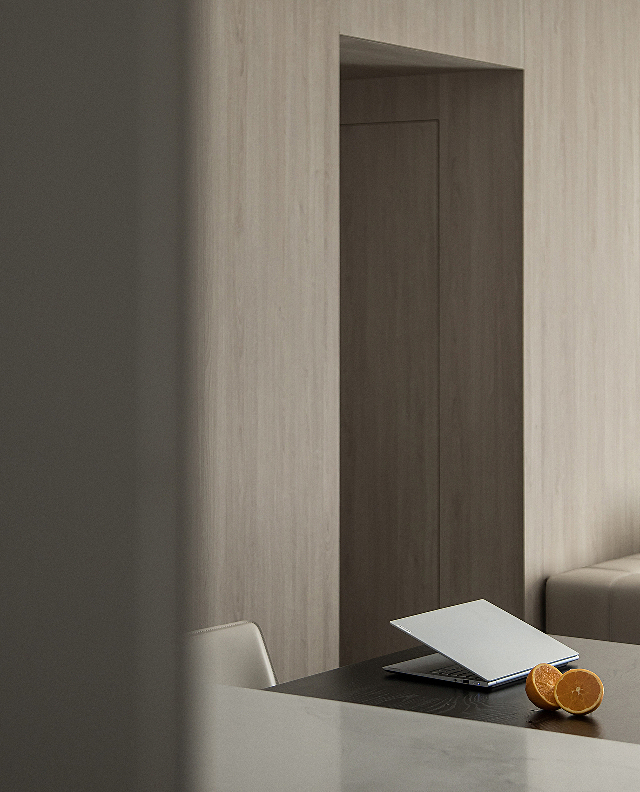 浅灰与原木设计，营造103m²三室一厅静谧感十足居所（图ZMzM0MTIzMTI0） - 家装设计 - 站酷设计师六品设计原创素材 - 站酷ZCOOL