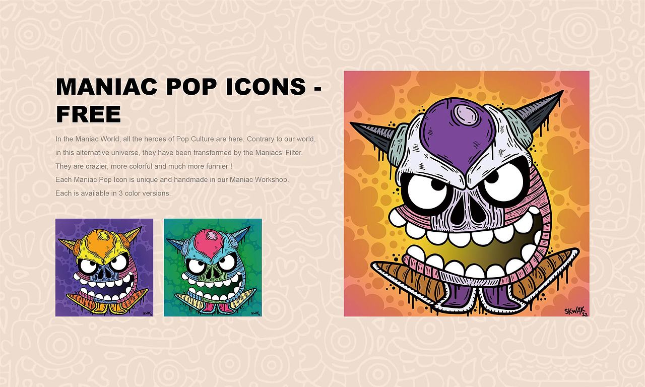 【NFT】MANIAC POP ICONS
