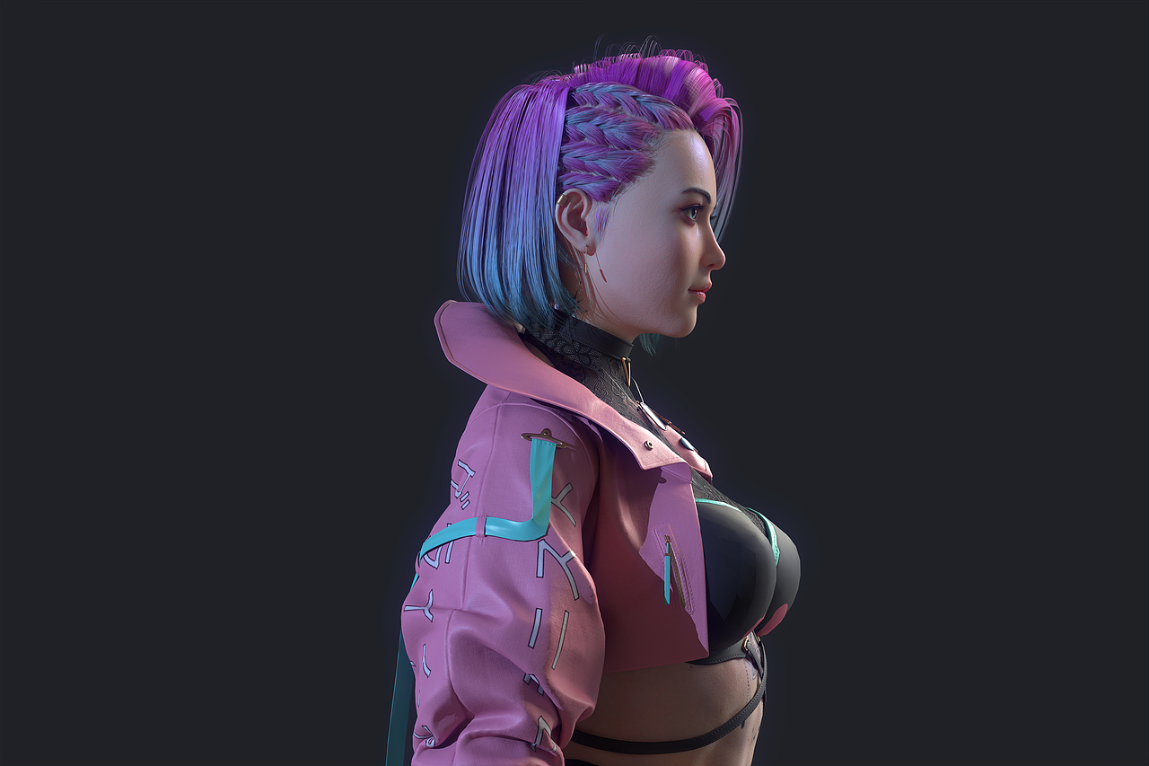 CG角色·赛博朋克小姐姐