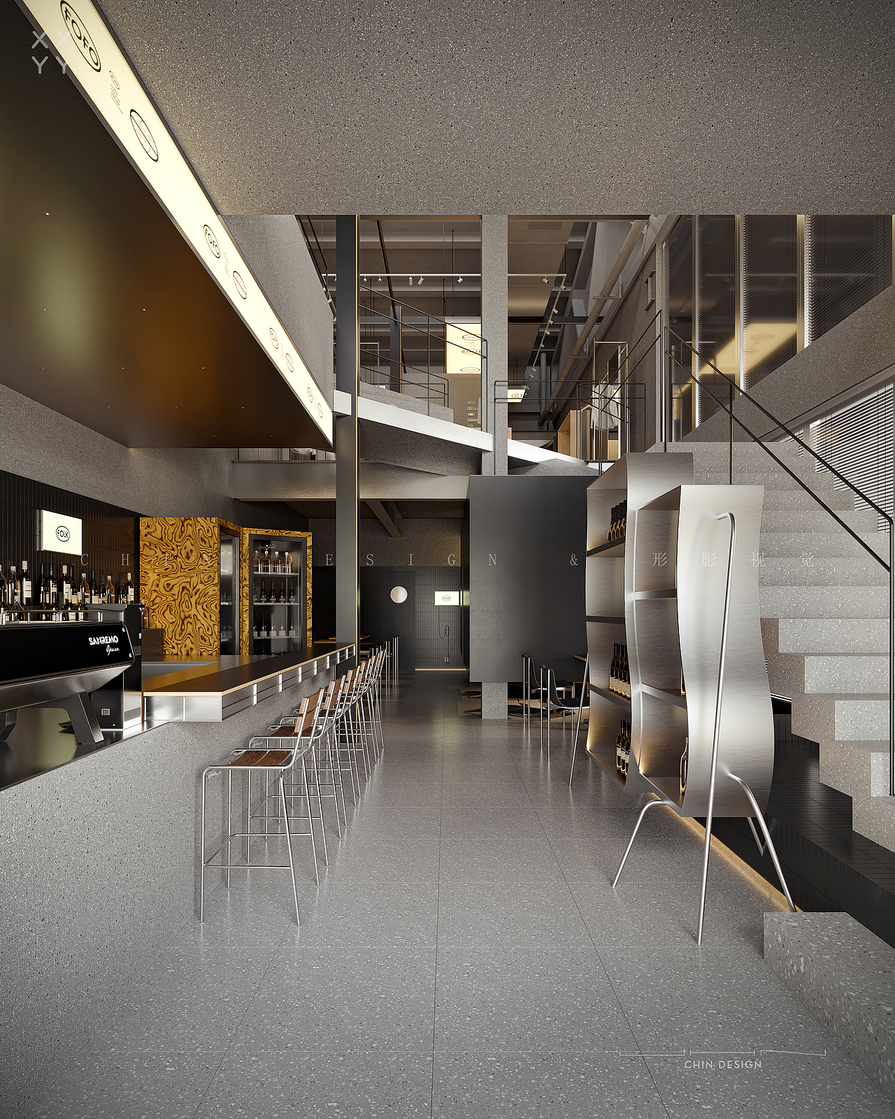 酒吧——CR渲染（图ZMzM4NjE0NjQ4） - 酒店餐饮设计 - 站酷设计师小凡__形影视觉原创素材 - 站酷ZCOOL