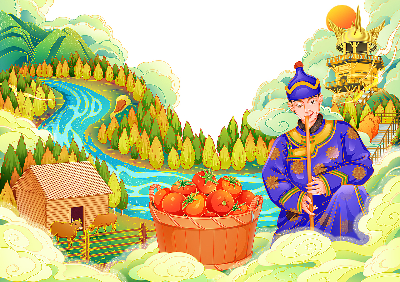 新疆农副特产类包装插画案例(3)