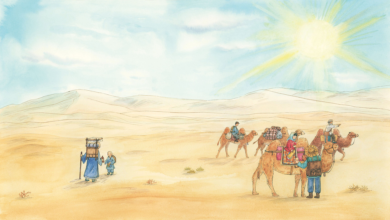 沙漠里的藏宝洞（图ZMzUwODM5MDA4） - 绘本 - 站酷设计师晓茑原创素材 - 站酷ZCOOL