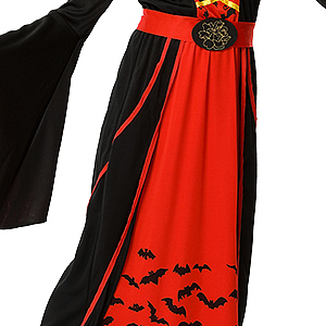 PTO_0XRO 针织布 万圣节吸血鬼连衣裙(六角扇领)