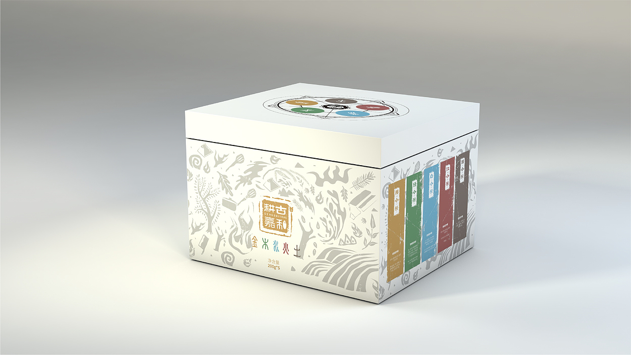 耕谷嘉和logo包装设计