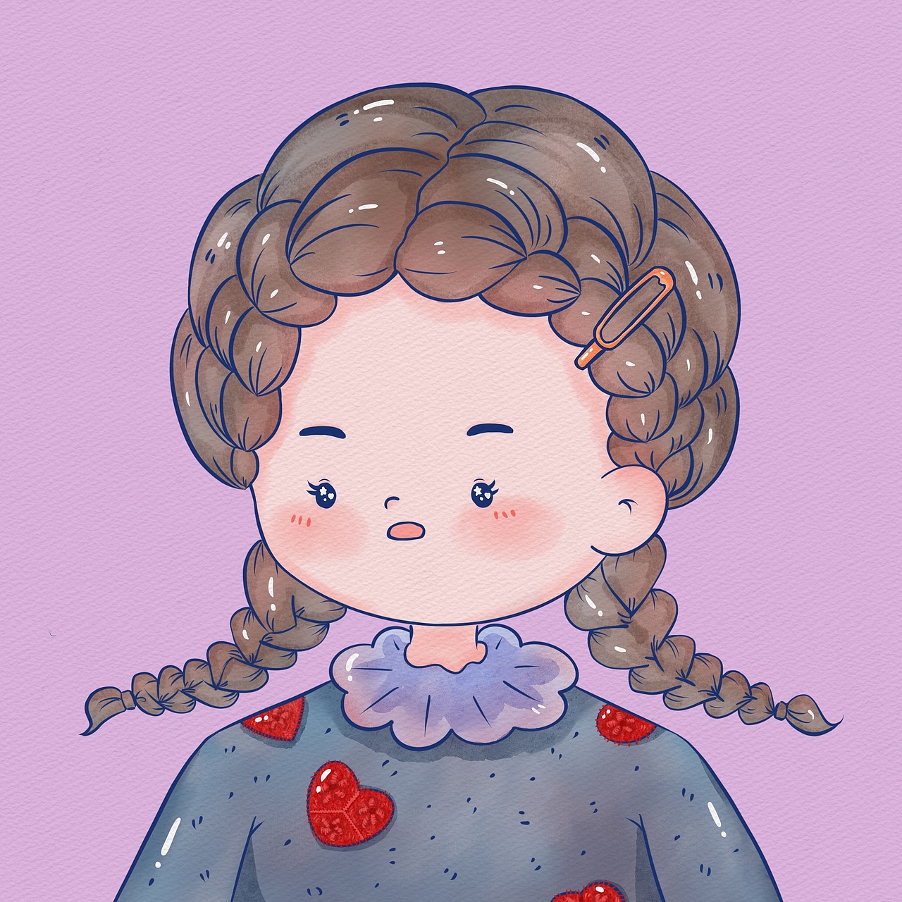 简笔画|头像_转转twoh-站酷zcool