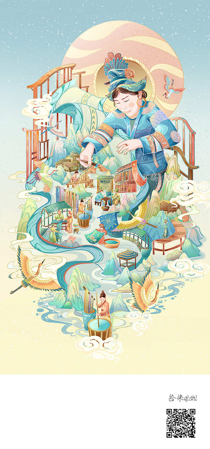 中国非遗系列插画（图ZMzI0NzM0MTgw） - 商业插画 - 站酷设计师壹六七L7原创素材 - 站酷ZCOOL