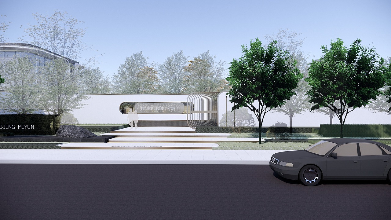 旭辉北京密云示范区景观SU模型下载