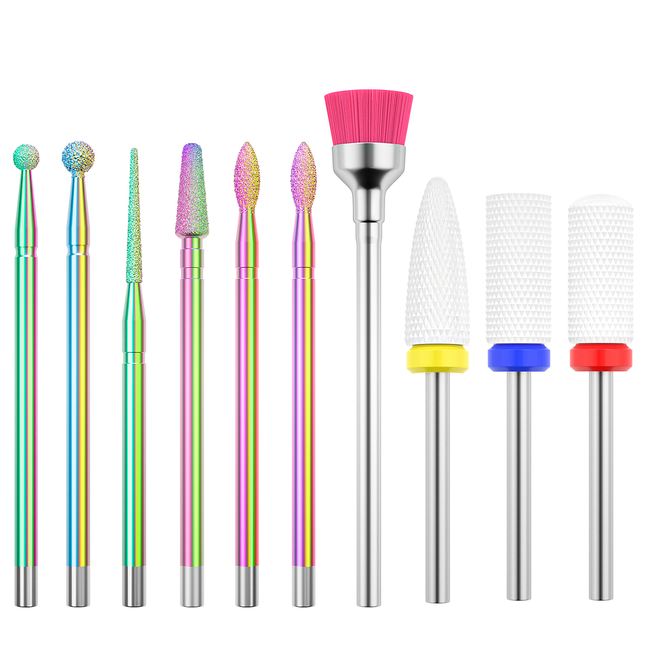 陶瓷炫彩美甲打磨头建模渲染