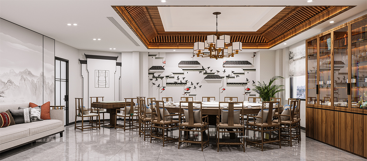 新中式餐厅——徽派建筑