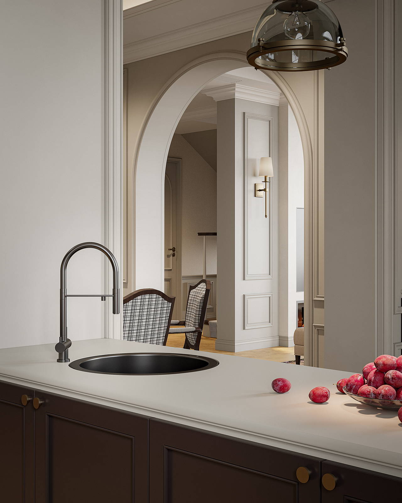 风格美式别墅渲染