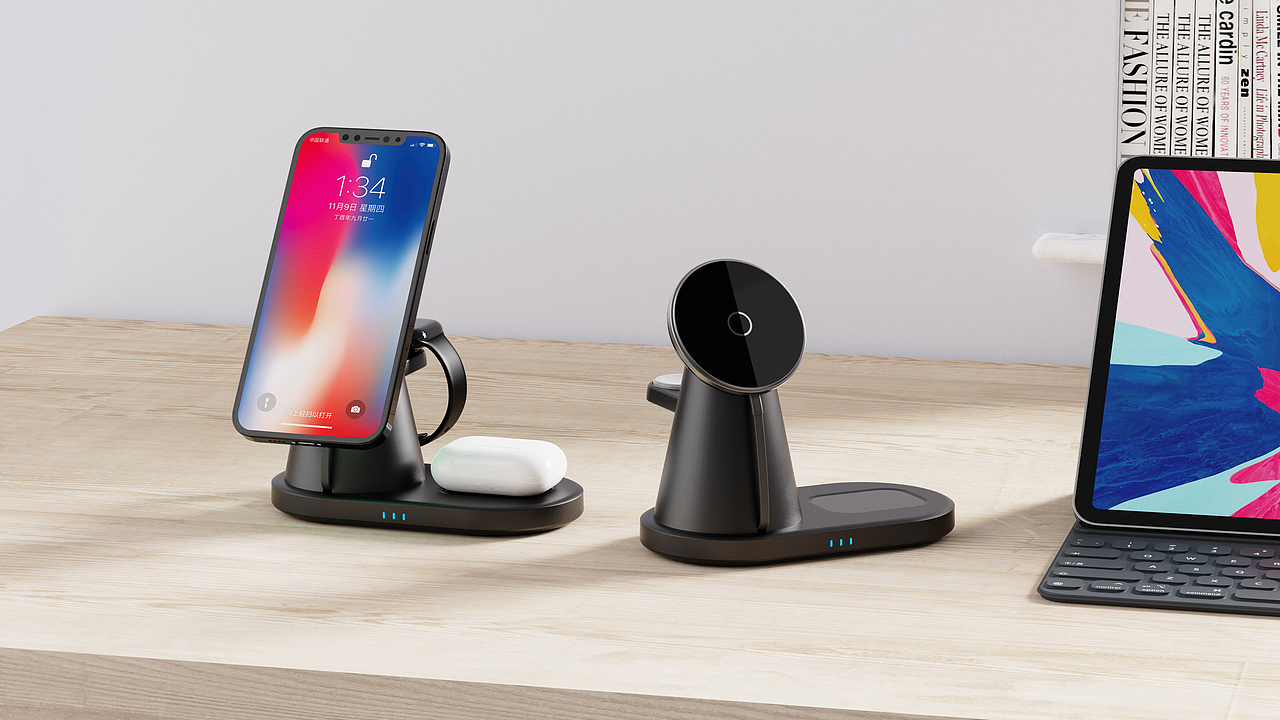万向磁吸无线充系列（图ZMzIwMzgzMDU2） - 电子产品 - 站酷设计师麦跃生ID设计原创素材 - 站酷ZCOOL